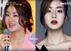 Kang Sora tạo mặt Vline nhờ ly rượu soju