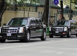 Limousine The Beast ra Tân Sơn Nhất đón Tổng thống Obama