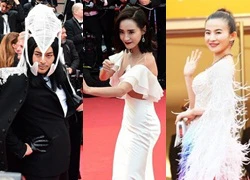 Loạt sao Hoa ngữ cố tình làm &#8216;chiêu trò&#8217; tại thảm đỏ LHP Cannes 2016