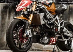 "Lột truồng" siêu môtô Ducati 1198 thành xế Cafe Racer