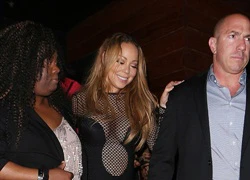 Mariah Carey mặc hở bạo đi tiệc tùng