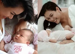 Phương Vy lần đầu khoe ảnh cận mặt con gái khi vừa tròn tháng