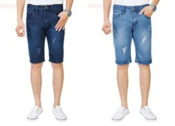 Quần short jean nam IMAGINE U phong cách