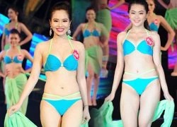 Thí sinh Hoa hậu Biển thi bikini &#8220;đốt nóng&#8221; Tuần Châu