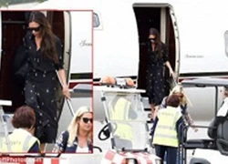 Victoria Beckham chơi trội khi đi máy bay riêng tới dự LHP Cannes