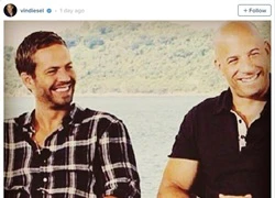 Vin Diesel tưởng nhớ Paul Walker tại phim trường 'Furious 8'