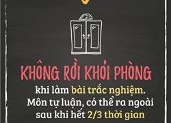 10 lưu ý thí sinh khi thi THPT quốc gia 2016