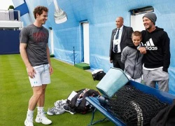 Cha con Beckham phấn khích hội ngộ Andy Murray