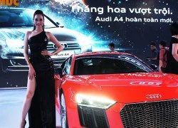 Chân dài "đốt cháy" xế sang Audi và môtô khủng Ducati