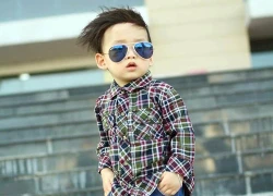 Con trai Diễm Hương sành điệu như fashionisto nhí