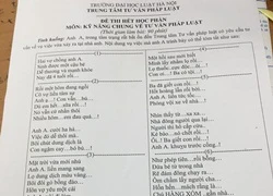 ĐH Luật ra đề thi bằng thơ về tình huống 'cai sữa cho con'