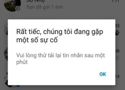 Facebook Messenger sập mạng trong 30 phút