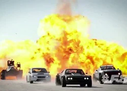 'Fast & Furious 8' khoe phim trường cháy nổ trên băng tuyết