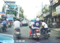 Nghi can giật túi xách bị camera ghi hình sa lưới