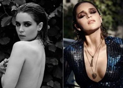 Người đẹp "Me Before You" Emilia Clarke chụp ảnh bán nude, khoe ngực đầy gợi cảm