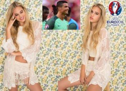 Ronaldo ném micro của phóng viên vì siêu mẫu... 16 tuổi