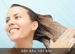 Sở hữu mái tóc bóng mượt chỉ với một chai bia các bạn gái nên biết