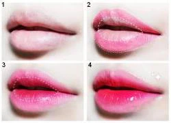 Trang điểm môi "ombre lip"