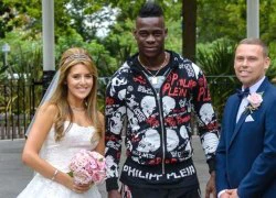 Balotelli mặc siêu dị chụp ảnh cùng cô dâu chú rể