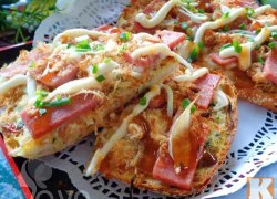 [Chế biến] - Bánh mì nướng thịt nguội hấp dẫn cho bữa sáng