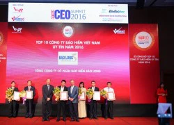 Bảo Long lọt Top 10 công ty bảo hiểm phi nhân thọ uy tín nhất năm 2016