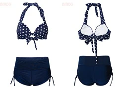 Bộ bikini nữ chấm bi trẻ trung SID44925