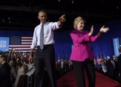 Cặp đôi Obama-Clinton cùng vận động tranh cử