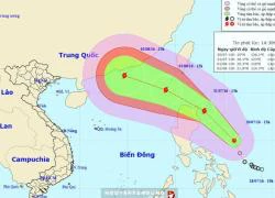 Bão sẽ vào Biển Đông với sức gió giật cấp 14-15