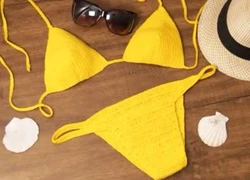 Tự móc bikini bằng len đi biển mùa hè thật cá tính và thời trang