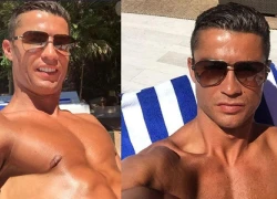 Cristiano Ronaldo nghiện tắm nắng hơn&#8230; gái