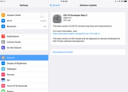 Đã có iOS 10 beta 2 cho iPhone và iPad