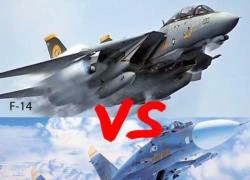 Flanker-D Su-33 đối diện với 'mèo đực' F-14