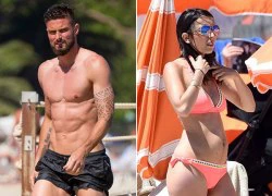 Giroud khoe cơ bắp, bạn gái lộ bụng to