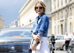 Muôn kiểu diện sơ mi ấn tượng như Olivia Palermo