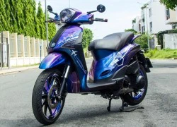 Piaggio Liberty sơn dàn áo chuyển màu ở Sài Gòn