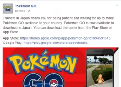 Pokemon GO chính thức ra mắt tại Nhật Bản