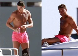 Ronaldo &#8220;bó gối&#8221; khi nghỉ mát ở Ibiza