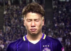 Tân binh Arsenal khóc khi đá trận cuối cho Sanfrecce Hiroshima