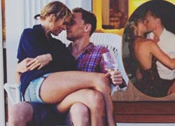 Taylor Swift âu yếm ngồi trên đùi Tom Hiddleston