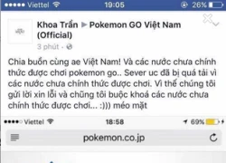 Thực hư chuyện Pokemon GO Việt Nam bị khóa IP hay Pokemon tuyệt chủng vì bị bắt quá nhiều