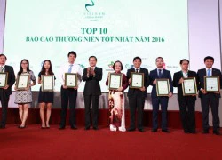 Trao giải cho 50 doanh nghiệp có BCTN tốt nhất năm 2016