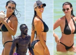 Vợ Bacary Sagna thiêu đốt biển Miami với thân hình bốc lửa