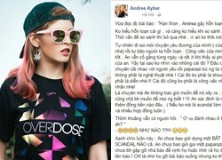 Andrea Aybar bức xúc vì bị cho là người gây hỗn loạn showbiz Việt