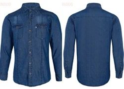 Áo sơ mi nam tay dài Denim phong cách SID47011