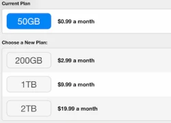 Apple thêm gói 2 Terabyte lưu trữ trên iCloud