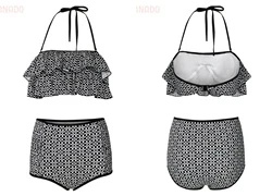 Bộ bikini LAFONCI voan ngực LFB12 SID46133