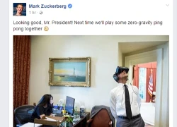 CEO Facebook rủ Obama chơi game thực tế ảo