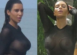 Choáng với thời trang mặc như không của Kim Kardashian