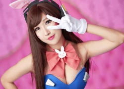 Cosplay D.Va ngực đầy cực hút mắt trong Overwatch