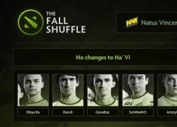 Dota 2: Na&#8217;vi giữ nguyên đội hình, Alliance &#8216;tan đàn xẻ nghé&#8217;